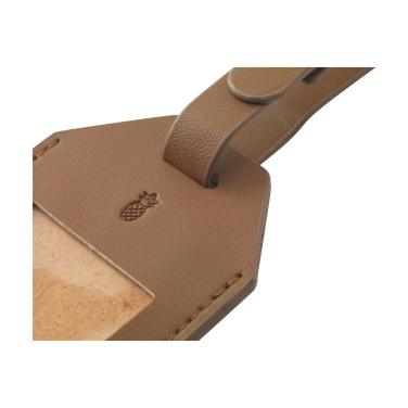 Logotrade promotional item picture of: Vegan Pineapple Leather Luggage Tag