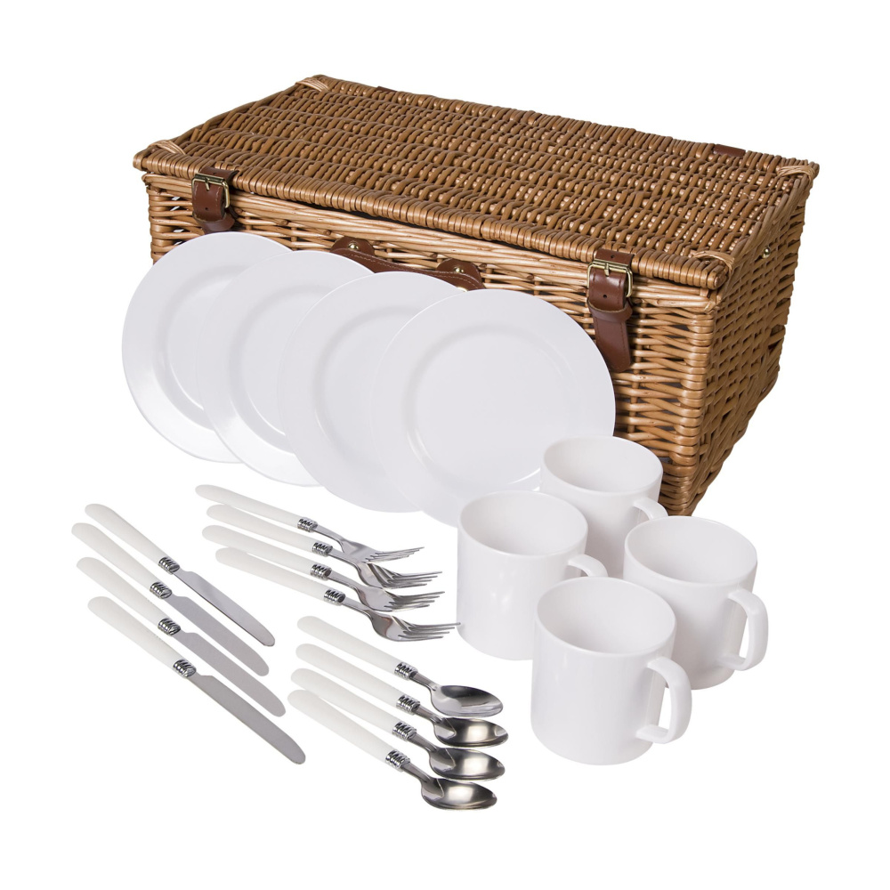 Logo trade promotional item photo of: QualityTime picnic basket