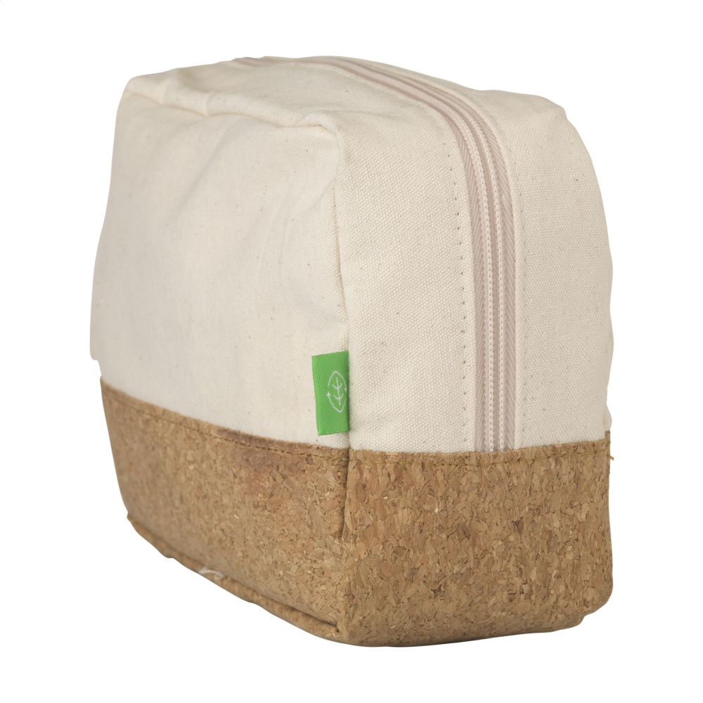 Logo trade business gifts image of: CosCork Eco toiletry bag