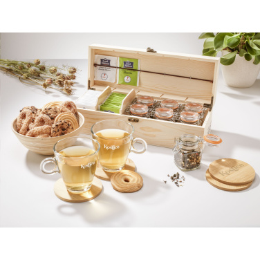 Logotrade advertising products photo of: Bamboo Coaster Set