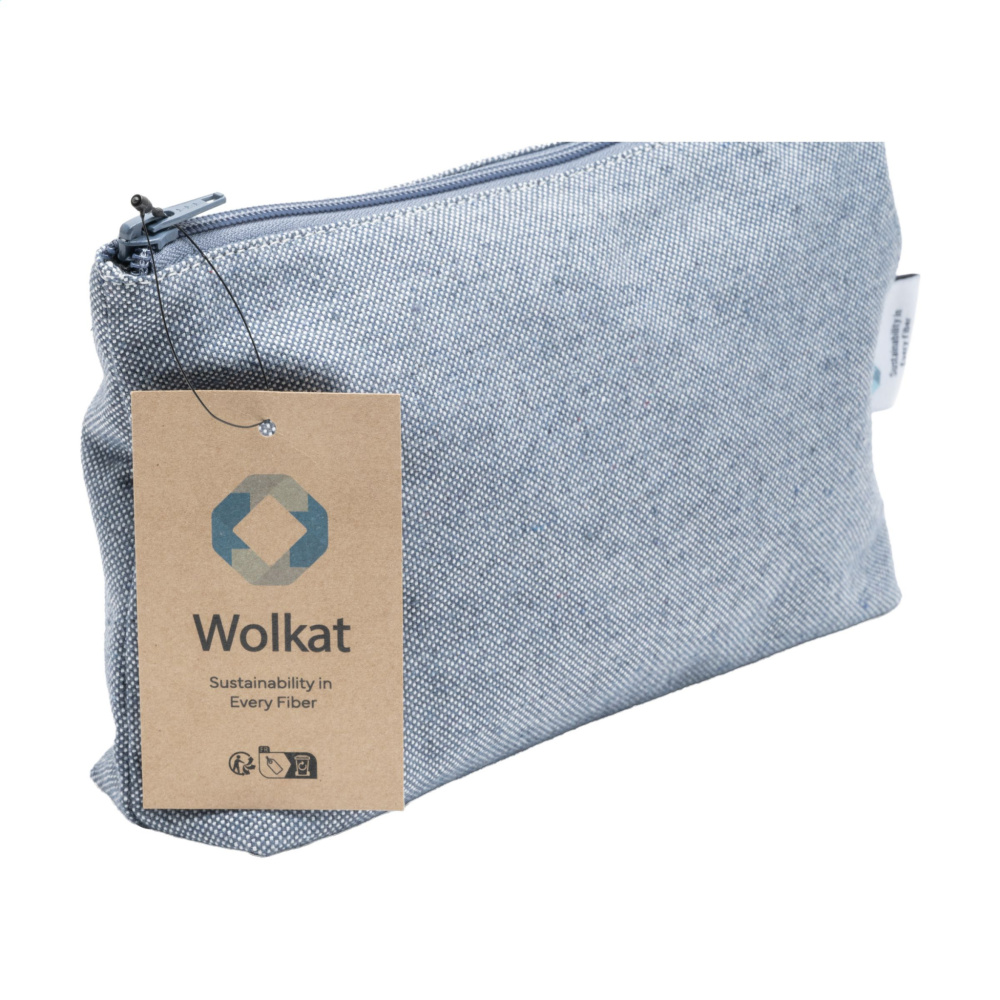 Logotrade advertising product picture of: Wolkat Safi Recycled Textile Cosmetic Bag