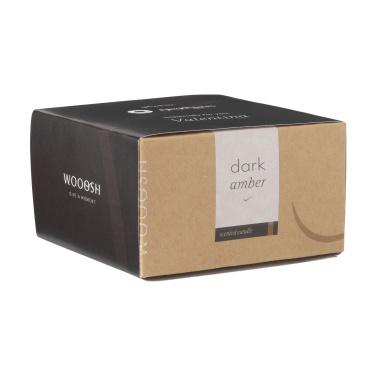 Logo trade promotional items image of: Wooosh Flame Scented Candle Dark Amber