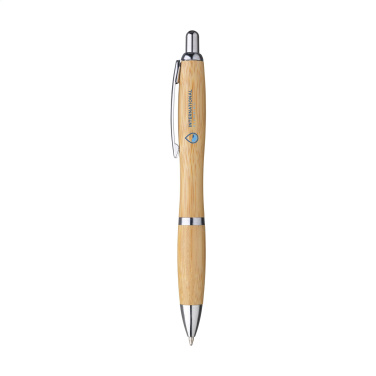 Logo trade business gifts image of: Athos Bamboo pen