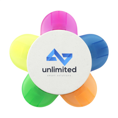 Logo trade promotional product photo of: Bloom Recycled Milk-Carton highlighter