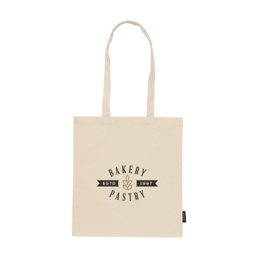 Logo trade promotional giveaways image of: ShoppyBag GRS Recycled Cotton (180 g/m²)