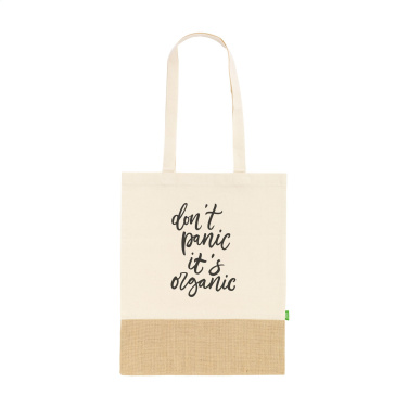 Logotrade corporate gift image of: Combi Organic Shopper (160 g/m²) bag
