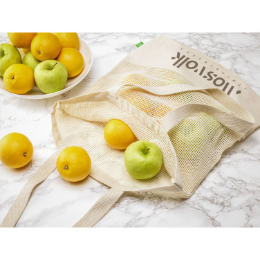 Logo trade promotional giveaways picture of: Natura Organic Mesh Shopper (180 g/m²) shopping bag