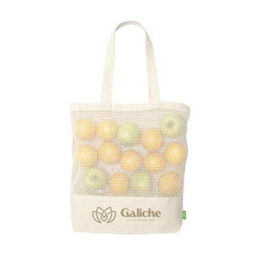 Logotrade promotional merchandise picture of: Natura Organic Mesh Shopper (180 g/m²) shopping bag