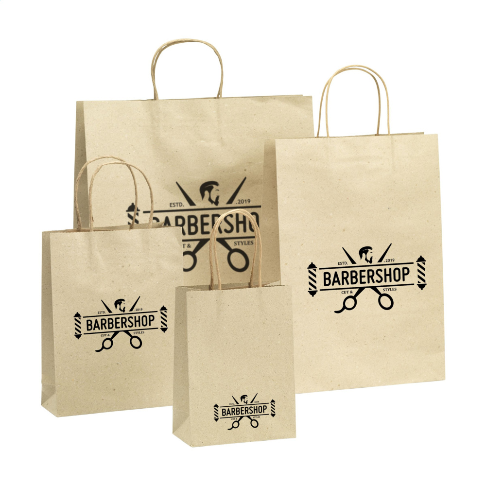 Logotrade promotional products photo of: Leaf It Bag recycled grass paper (120 g/m²) L