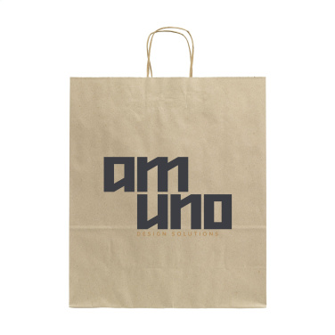 Logo trade business gift photo of: Leaf It Bag Wide recycled grass paper (90 g/m²) L