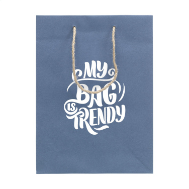 Logo trade promotional items image of: Leaf It Bag recycled with jeans fibres (180 g/m²) M