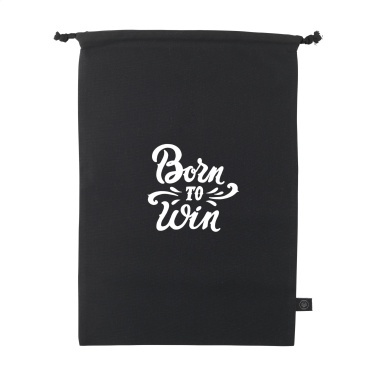 Logo trade corporate gifts picture of: Gift Pouch GRS Recycled Cotton (150 g/m²) L