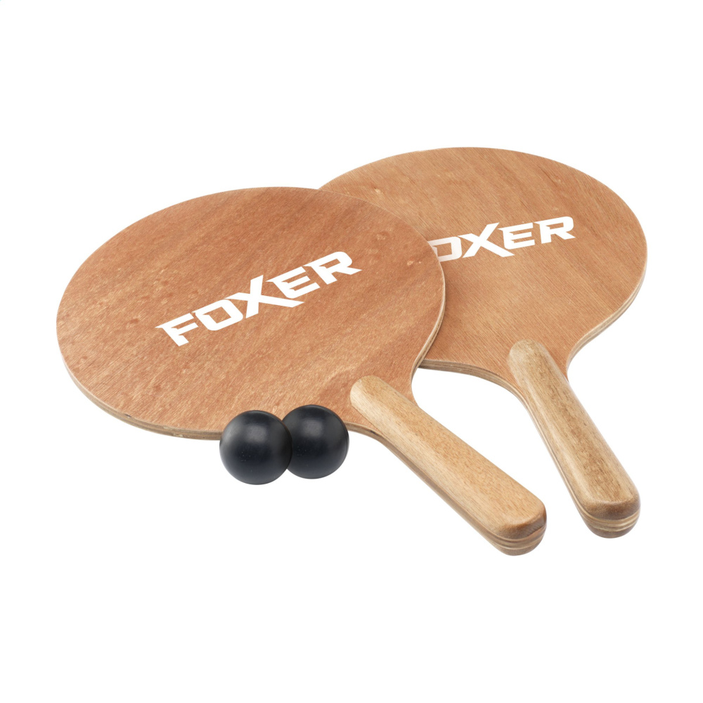 Logotrade promotional item picture of: Playa Wood BeachTennis beach game