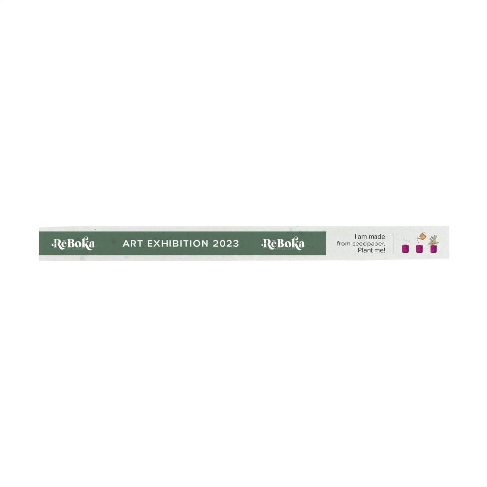 Logo trade advertising products picture of: Seed Paper Festival Wristband