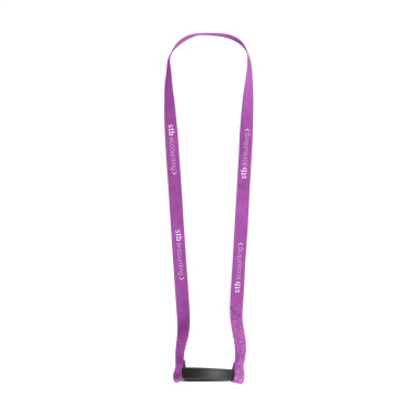 Logotrade promotional products photo of: Lanyard Sublimation RPET 1.5 cm with Cup holder