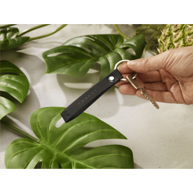 Logo trade promotional item photo of: Vegan Pineapple Leather Keyring