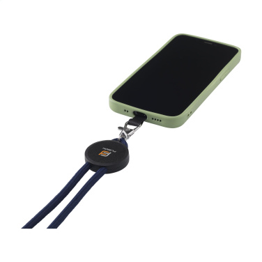 Logo trade promotional merchandise picture of: Lace Lanyard GRS RPET 5 mm keycord