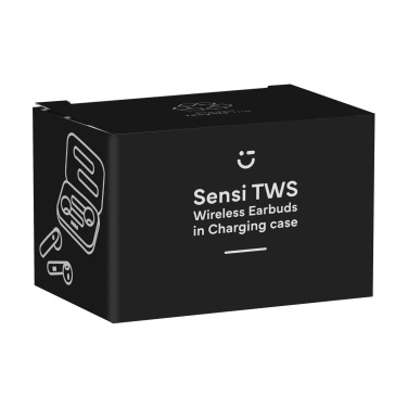 Logo trade corporate gift photo of: Sensi TWS Wireless Earbuds in Charging Case