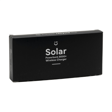 Logo trade corporate gifts picture of: Solar Powerbank 8000+ Wireless Charger