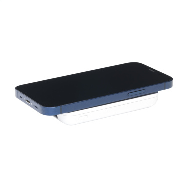 Logo trade promotional gifts image of: Force Magnetic RCS Recycled Wireless Powerbank 5000