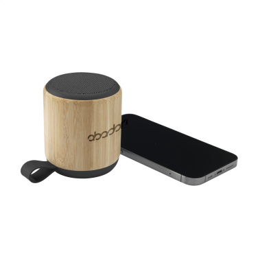 Logo trade corporate gifts picture of: Timor Bamboo Wireless Speaker