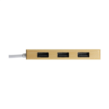 Logo trade promotional giveaways picture of: Bamboo USB Hub