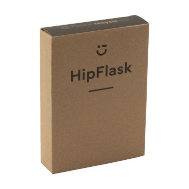 Logotrade promotional gift image of: Hipflask Bamboo 200 ml drinking bottle