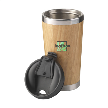 Logo trade promotional products picture of: Tokyo 450 ml bamboo thermo cup
