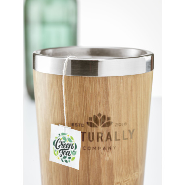 Logotrade promotional item image of: Tokyo 450 ml bamboo thermo cup
