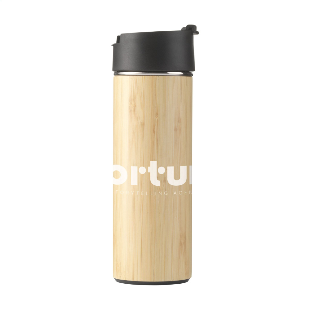 Logotrade advertising products photo of: Sakura 360 ml bamboo thermo bottle/thermo cup