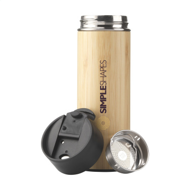 Logo trade promotional merchandise picture of: Sakura 360 ml bamboo thermo bottle/thermo cup