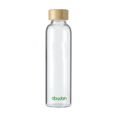 Logotrade promotional item picture of: Senga Glass Bamboo 500 ml drinking bottle