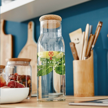 Logo trade promotional gifts picture of: Algarve Carafe 1 L with a cork cap