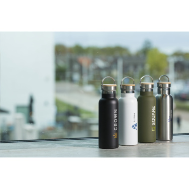 Logo trade promotional items image of: Nordvik RCS Recycled Steel 500 ml drinking bottle