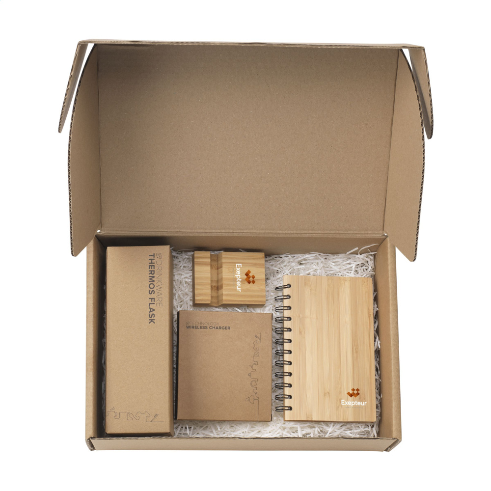 Logotrade promotional item picture of: Merch Set Bamboo Boost