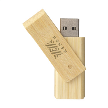 Logo trade promotional items image of: USB Waya Bamboo  8 GB