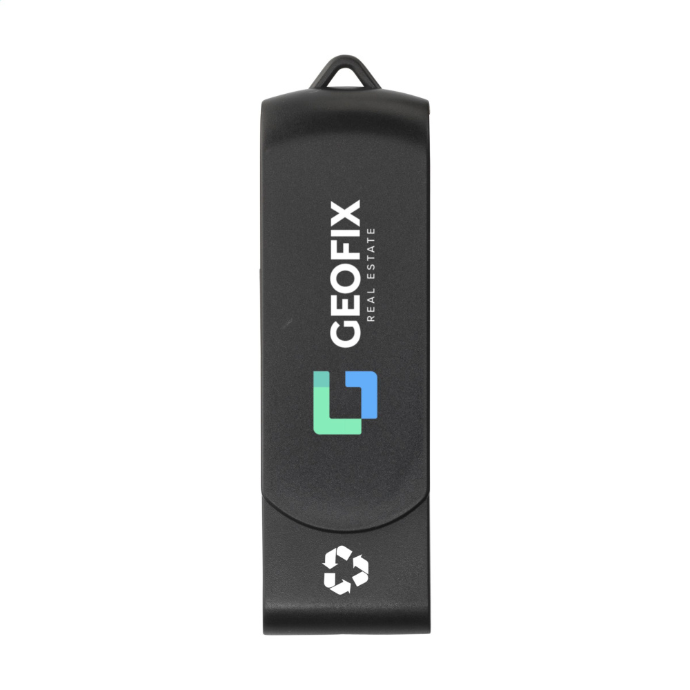 Logo trade promotional products image of: USB Twist Recycle 16 GB