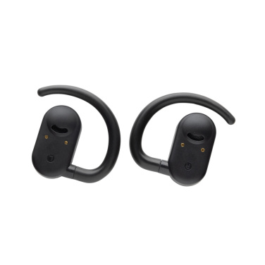 Logo trade advertising products picture of: Fitsound RCS recycled plastic open ear TWS earbuds