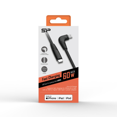 Logo trade promotional merchandise picture of: DATA TRANSFER CABLE Boost Link Nylon LK50CL Type C Lightning