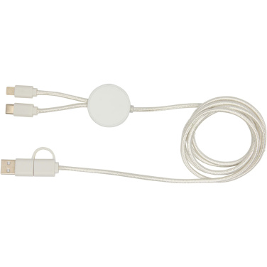 Logo trade promotional gifts image of: Citala 5-in-1 recycled plastic 150 cm data sync and 27W fast charge cable