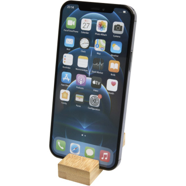 Logotrade advertising product image of: Bosona bamboo phone holder with keychain