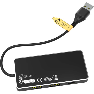Logotrade promotional products photo of: SCX.design H20 8-in-1 USB hub with dual input and 6-ports