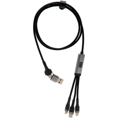 Logo trade advertising product photo of: SCX.design C53 100W 5-in-1 rPET ultra fast charging cable