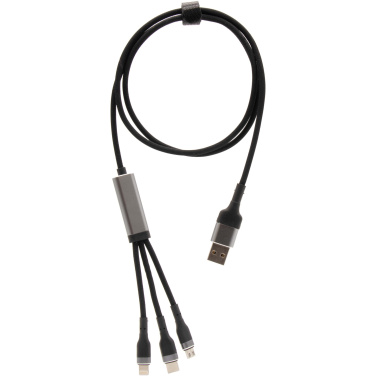 Logotrade corporate gift image of: SCX.design C53 100W 5-in-1 rPET ultra fast charging cable