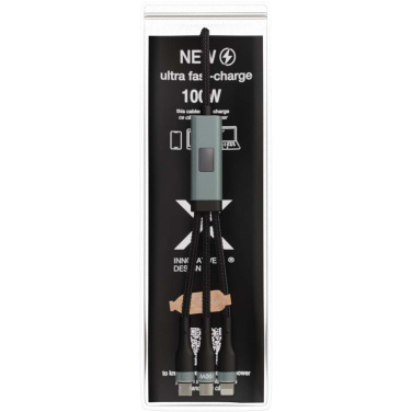Logo trade promotional items image of: SCX.design C53 100W 5-in-1 rPET ultra fast charging cable