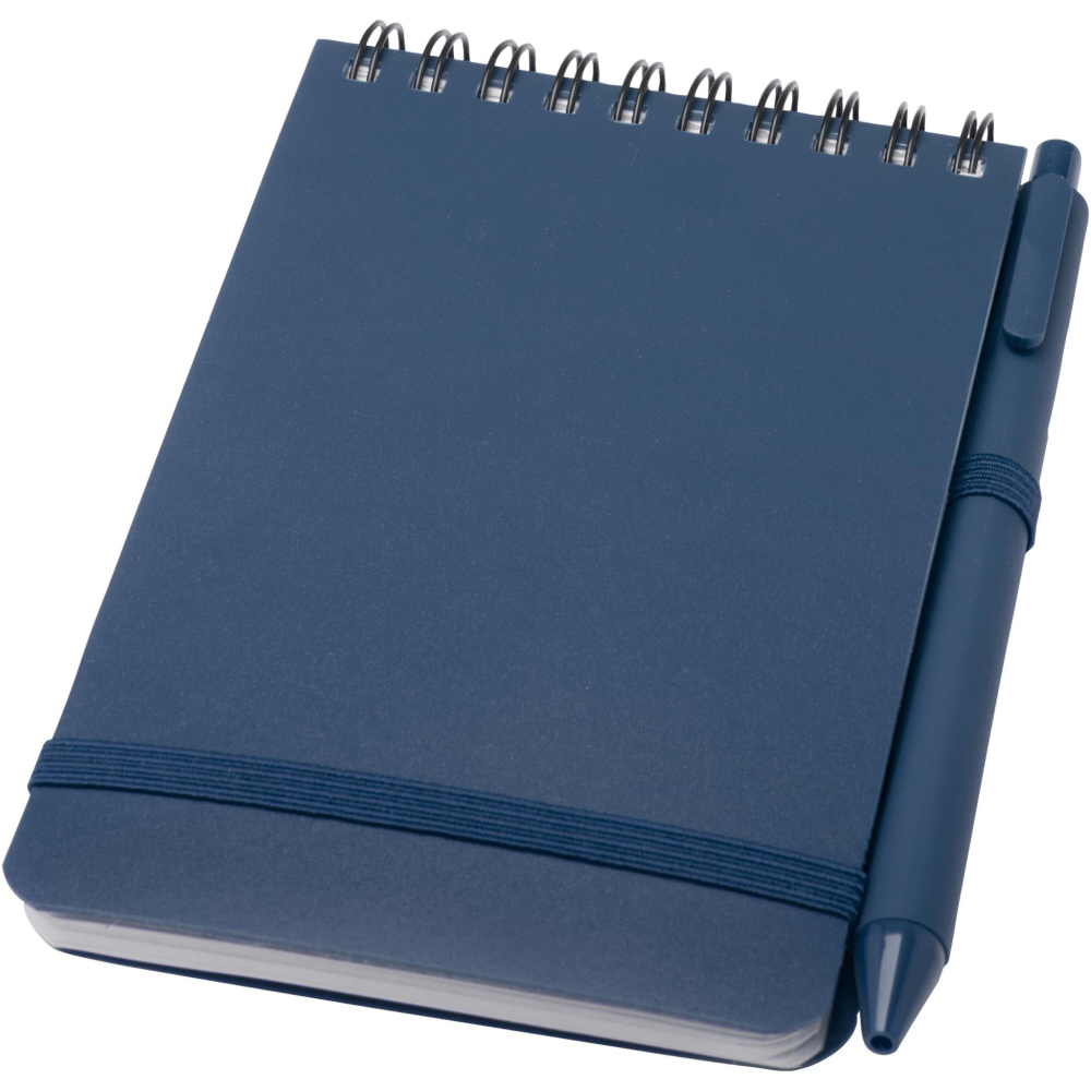 Logotrade business gifts photo of: Thalaasa A6 hard cover ocean-bound notebook with ballpoint pen (black ink)