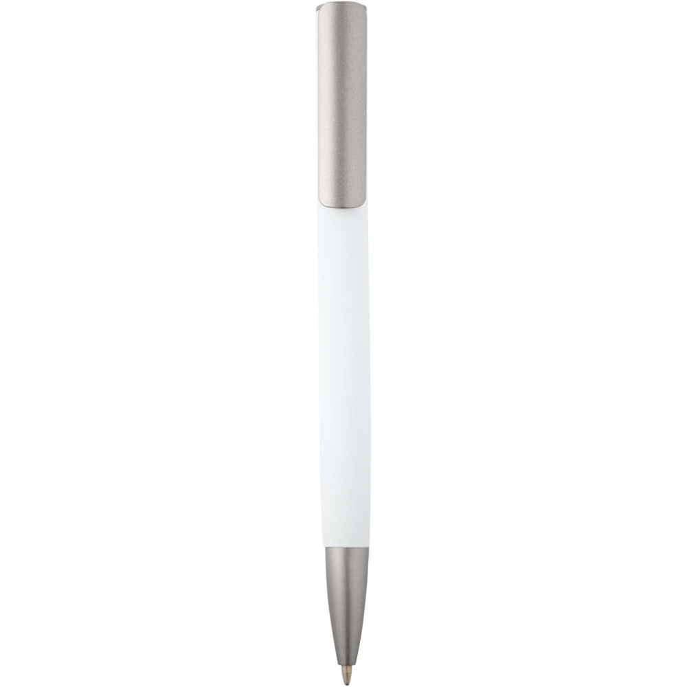 Logo trade promotional merchandise image of: Ziggur aluminium ballpoint pen (blue ink)