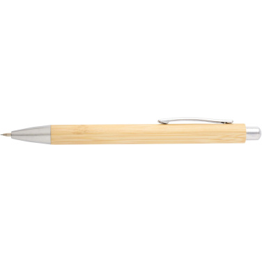 Logotrade promotional gifts photo of: Oblys bamboo ballpoint pen and mechanical pencil set (black ink)