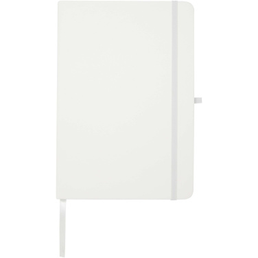 Logo trade promotional item photo of: Teak A5 recycled hard cover notebook with lined pages