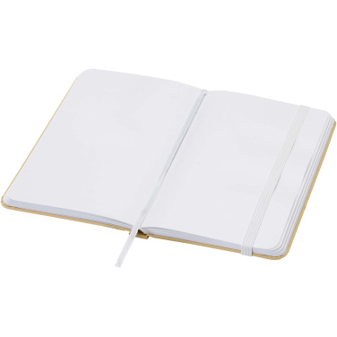 Logo trade promotional item photo of: Reed A6 recycled hard cover notebook with plain pages